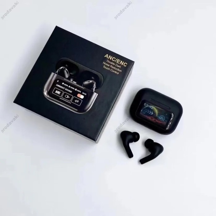 Бездротові Bluetooth навушники CH Pods A9 Pro Touch Screen ANC/ENC BT 5.4 Black